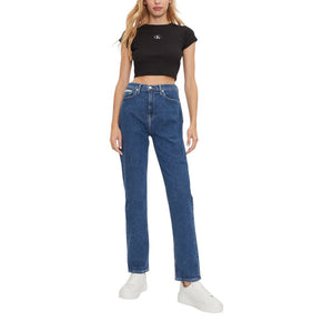 Calvin Klein Jeans Blaue Baumwoll-Skinny-Jeans