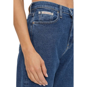 Calvin Klein Jeans Blaue Baumwoll-Skinny-Jeans