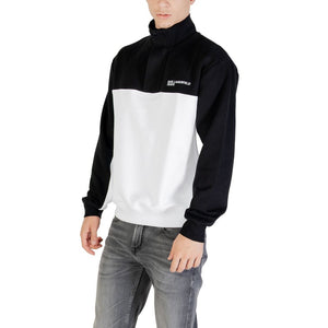 Karl Lagerfeld Schwarz-weißer Horn-Sweatshirt