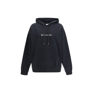Off-White Schwarzer Baumwoll-Sweatshirt