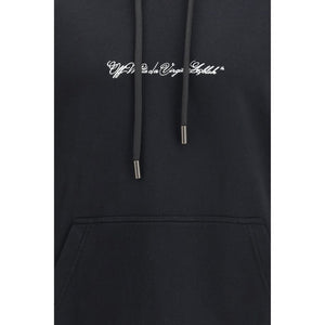 Off-White Schwarzer Baumwoll-Sweatshirt