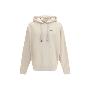 Off-White Beige Baumwoll-Sweatshirt