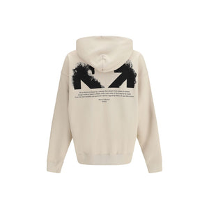Off-White Beige Baumwoll-Sweatshirt
