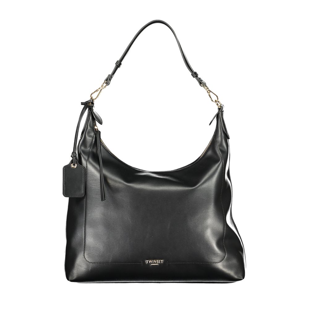 Twinset Schwarze Handtasche aus Polyethylen