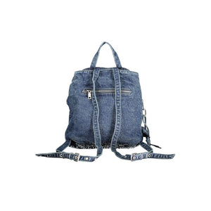 Desigual Blauer Damenrucksack aus Baumwolle