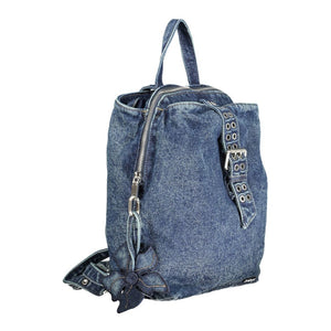 Desigual Blauer Damenrucksack aus Baumwolle