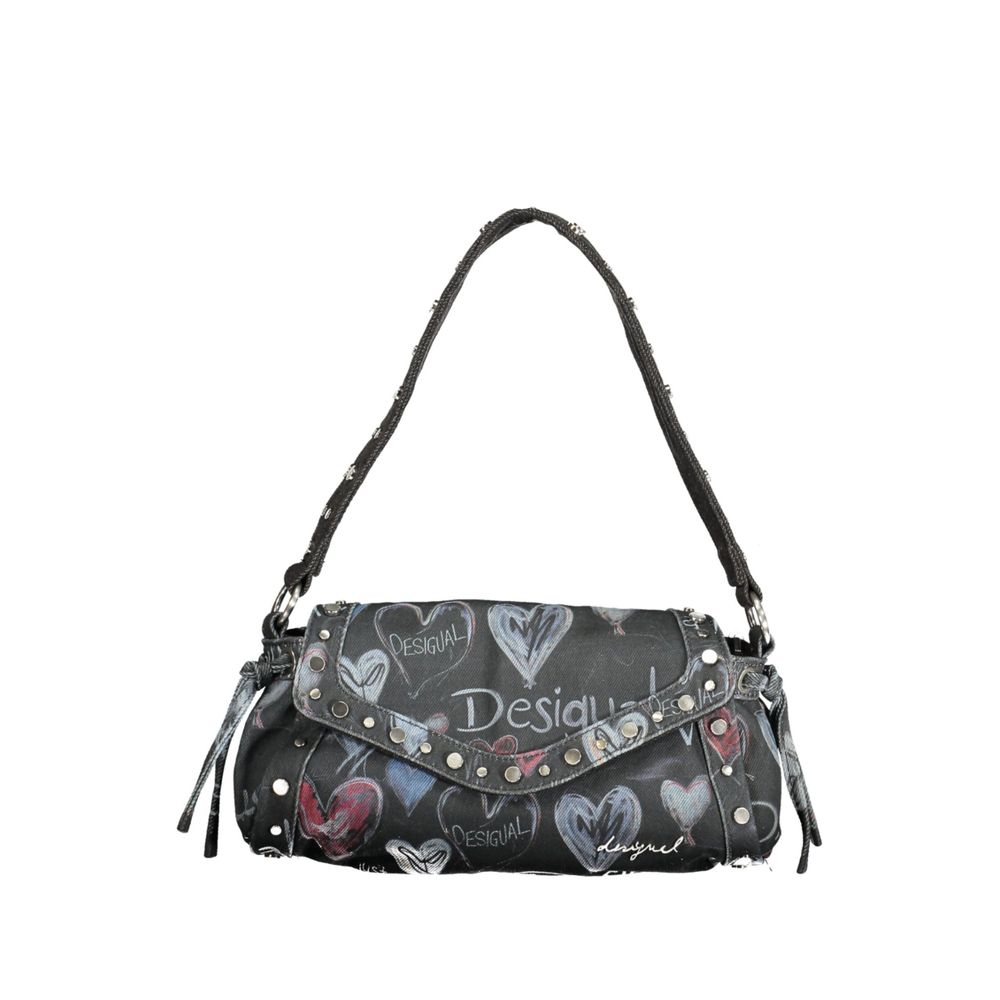 Desigual Schwarze Polyester Damentasche