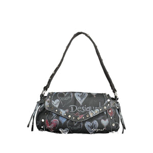 Desigual Schwarze Polyester Damentasche