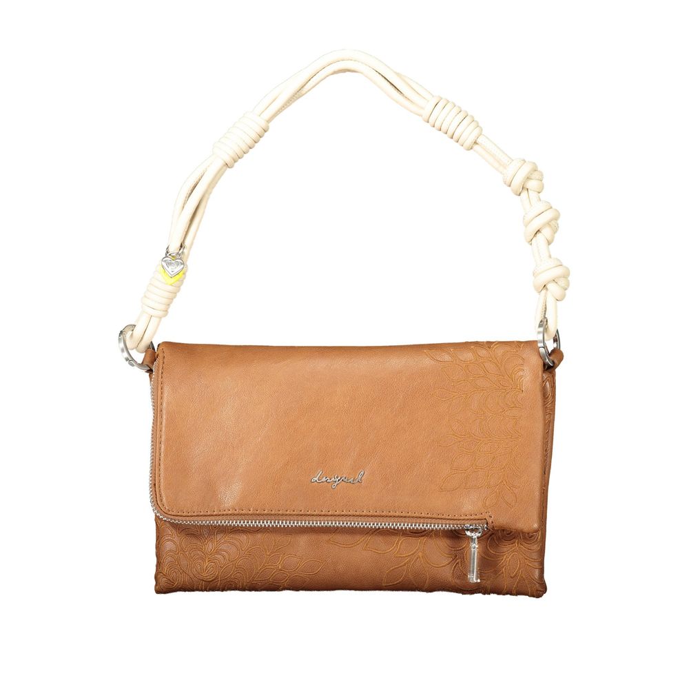 Desigual Braune Handtasche aus Polyethylen