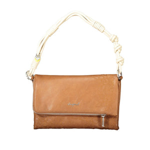 Desigual Braune Handtasche aus Polyethylen