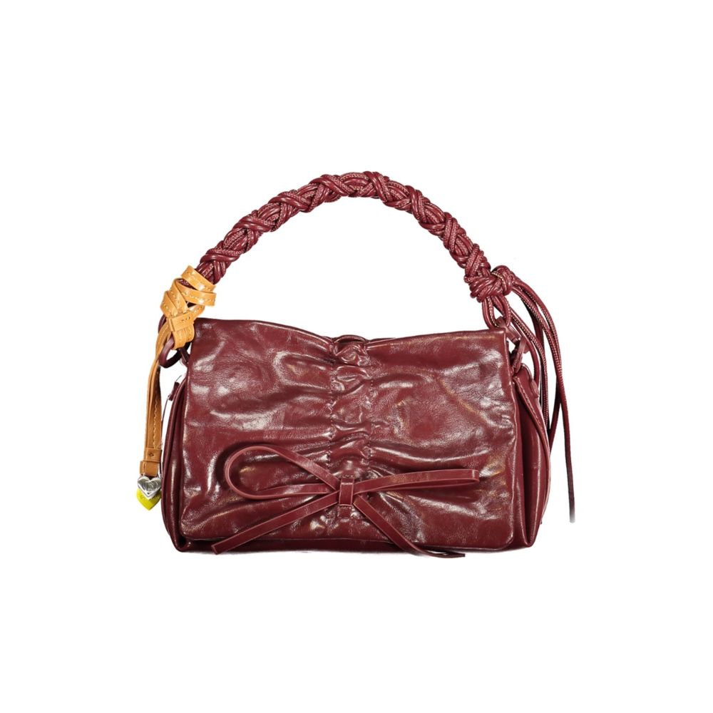 Desigual Burgunderfarbene Mini-Tasche aus Polyurethan für Damen