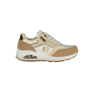 Laura Biagiotti Bianco Damen-Sneaker aus Polyurethan