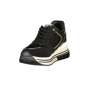 Laura Biagiotti Blaue Damen-Sneaker aus Polyurethan