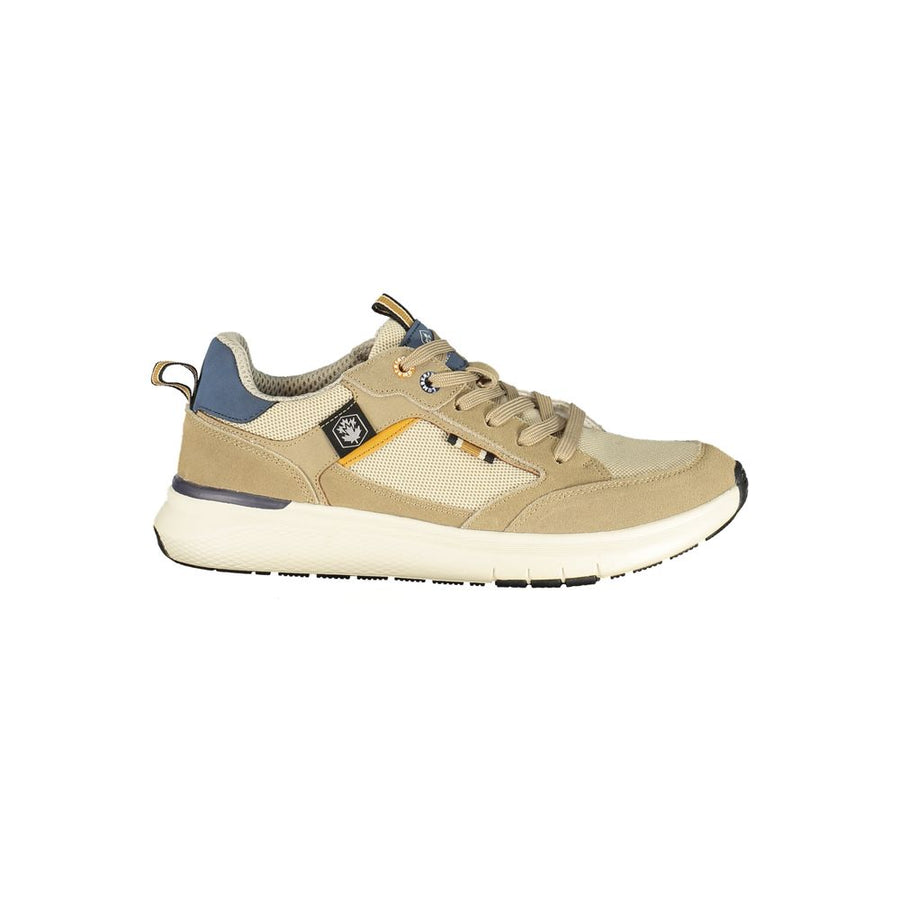 Lumberjack Beige Polyester Athletic Sneakers