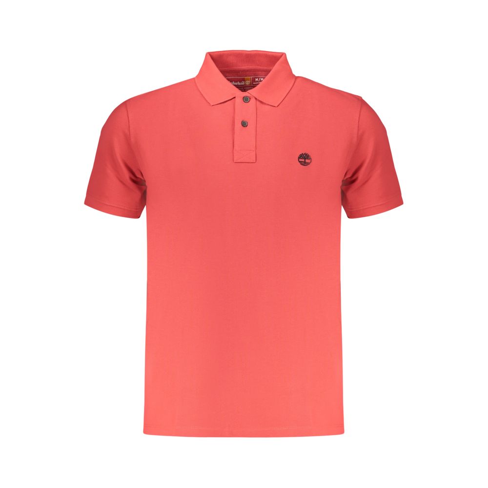 Timberland Rotes Bio-Baumwoll-Poloshirt für Herren