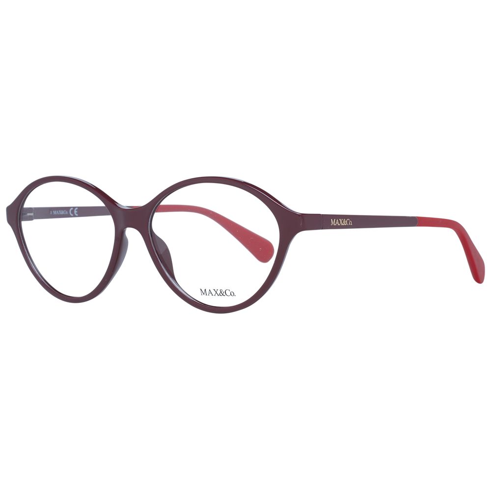 Max & Co Burgunderfarbene Kunststoffbrille (Fassung)