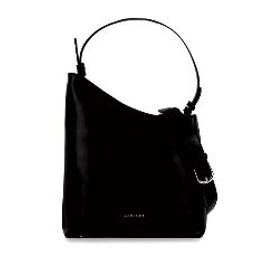 MIRIADE Schwarze Schultertasche aus Polyethylen