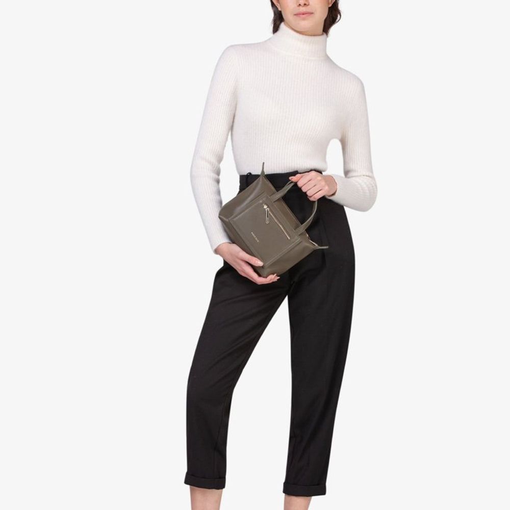 MIRIADE Handtasche aus Polyethylen in Militärgrün