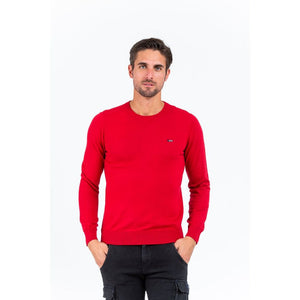 Gas Grauer Baumwollpullover
