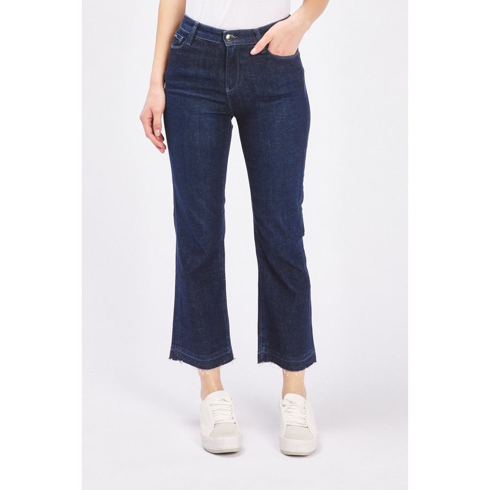 Gas Blaue Baumwoll-Jeans mit ausgestelltem Bein