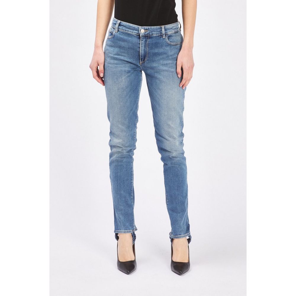 Gas Blaue Baumwoll-Jeans im Slim Fit
