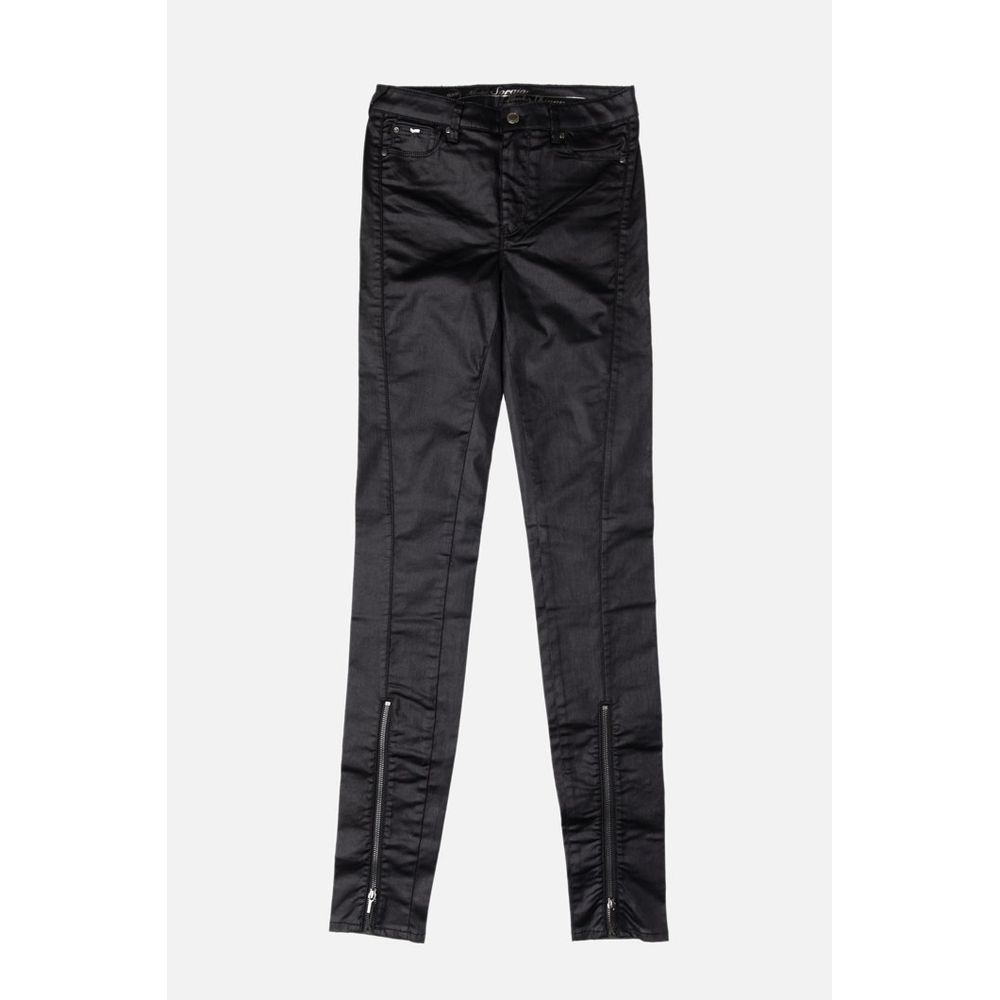Gas Schwarze Skinny Jeans aus Baumwolle