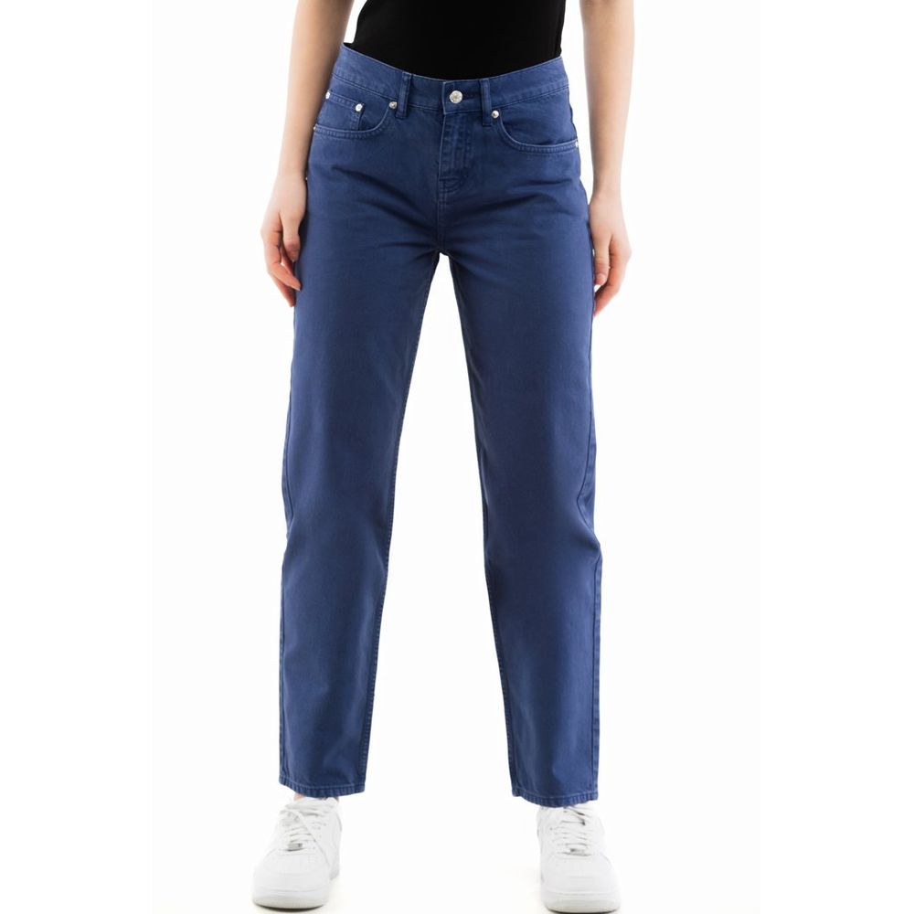 Moschino Blaue Jeans aus Baumwolle im geraden Schnitt