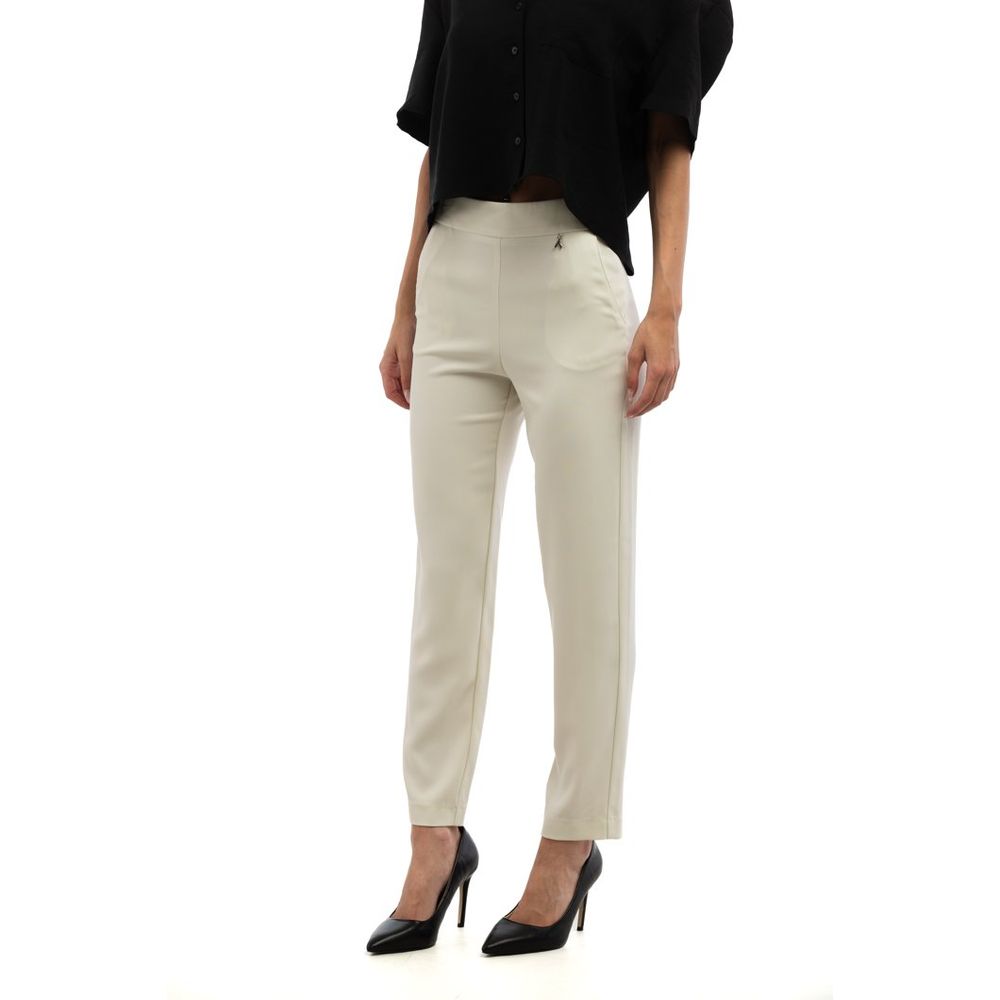 Patrizia Pepe Graue Freizeithose aus Polyester