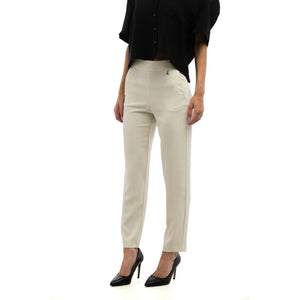 Patrizia Pepe Graue Freizeithose aus Polyester
