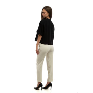 Patrizia Pepe Graue Freizeithose aus Polyester