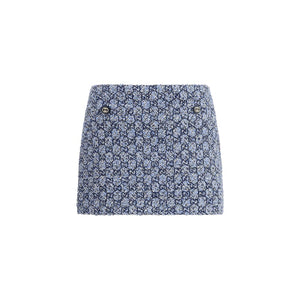 Gucci Blaue Baumwoll-Minirock