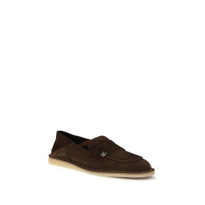 Dolce & Gabbana Braune Kalbsleder Bos Taurus Loafer zum Hineinschlüpfen