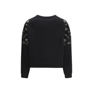 Max Mara Schwarzer Polyester-Sweatshirt