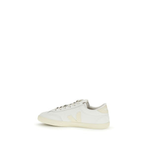 Veja Weiße Low-Top-Sneaker aus Kalbsleder Bos Taurus