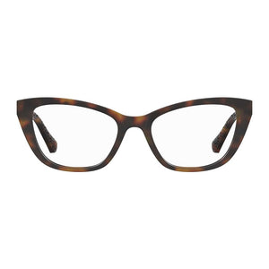 Love Moschino Braune Brille aus Cellulosepropionat