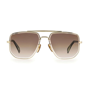 David Beckham Sonnenbrille aus Goldmetall