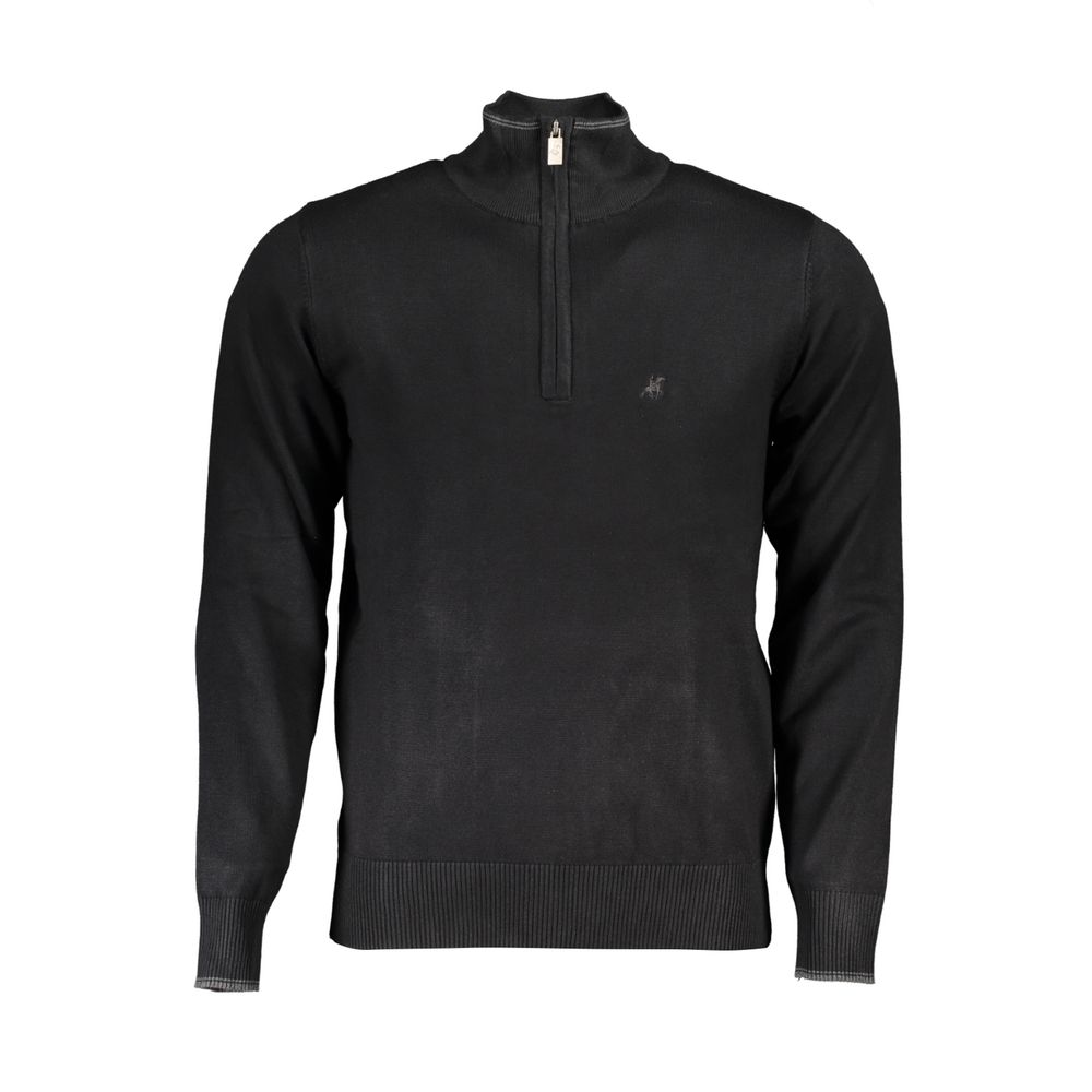 U.S. Grand Polo Schwarzer Nylon-Sweatshirt