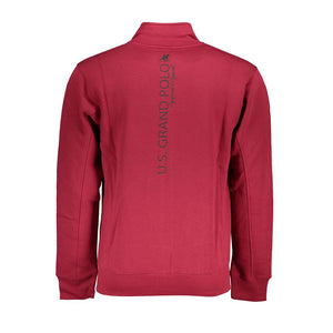 U.S. Grand Polo Rotes Baumwoll-Sweatshirt für Herren