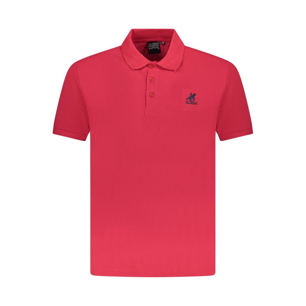 U.S. Grand Polo Rotes Herren-Poloshirt aus Baumwolle