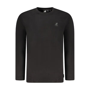 U.S. Grand Polo Schwarzes Baumwoll-T-Shirt für Herren