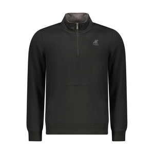 U.S. Grand Polo Schwarzer Baumwoll-Sweatshirt