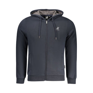 U.S. Grand Polo Blauer Baumwoll-Kapuzenpullover für Herren