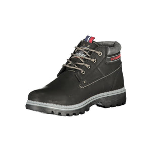 U.S. Grand Polo Braune Ankle Boots aus Polyester