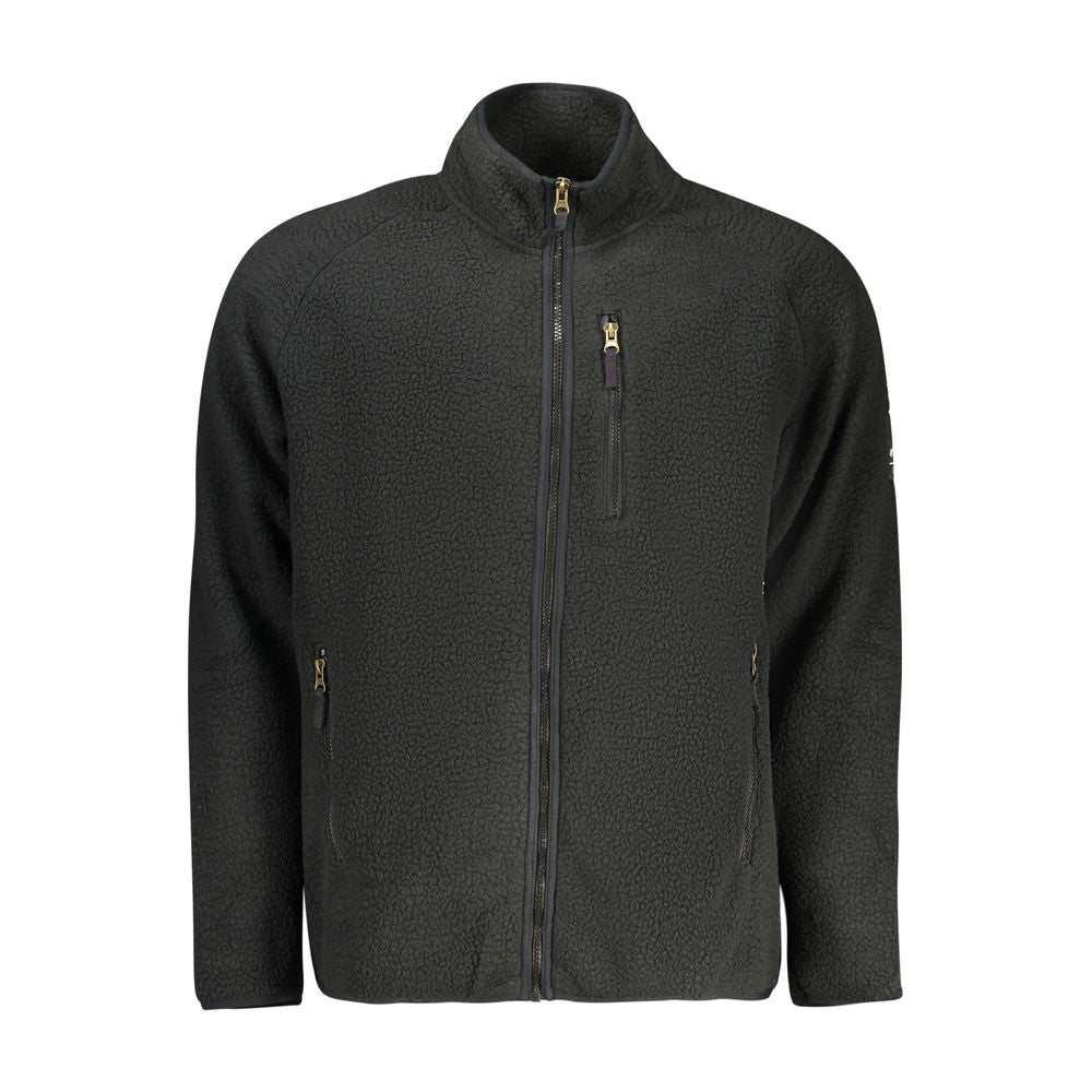 U.S. Grand Polo Schwarzes Herren-Sweatshirt aus Polyester