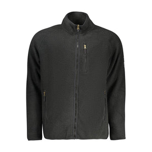 U.S. Grand Polo Schwarzes Herren-Sweatshirt aus Polyester