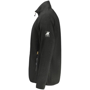U.S. Grand Polo Schwarzes Herren-Sweatshirt aus Polyester