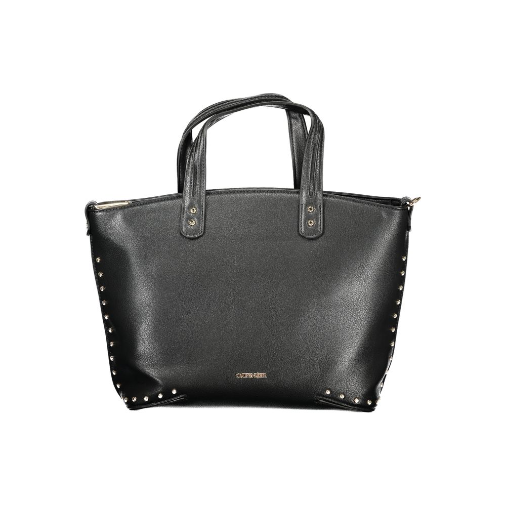 Cafenoir Schwarze Handtasche aus Polyethylen