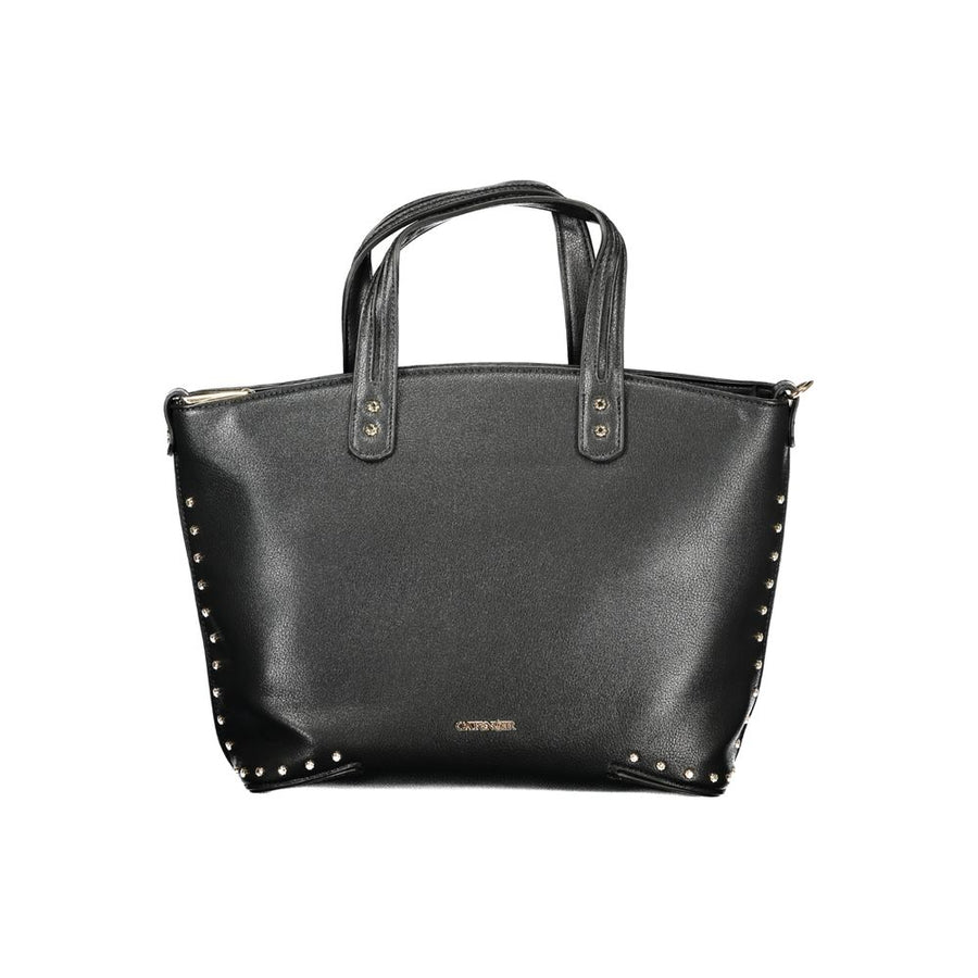 Cafenoir Schwarze Handtasche aus Polyethylen