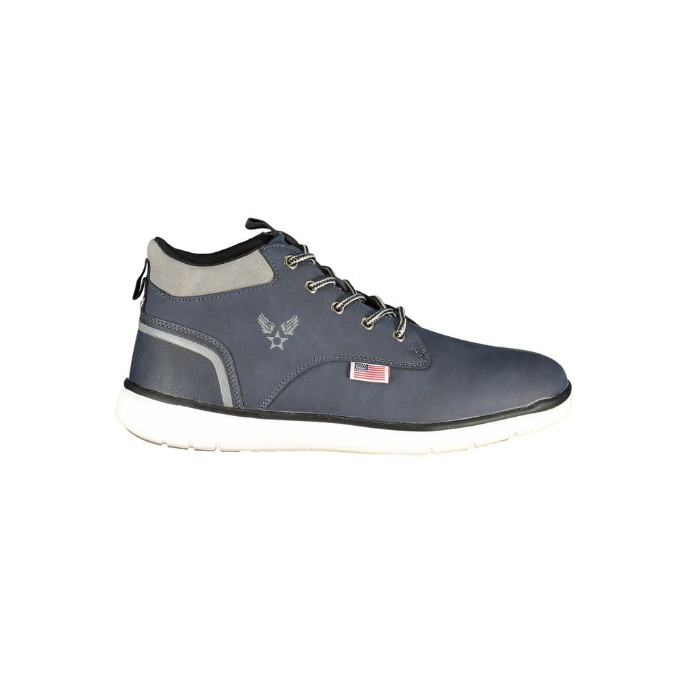 Avirex Blaue Ankle Boots aus Polyester