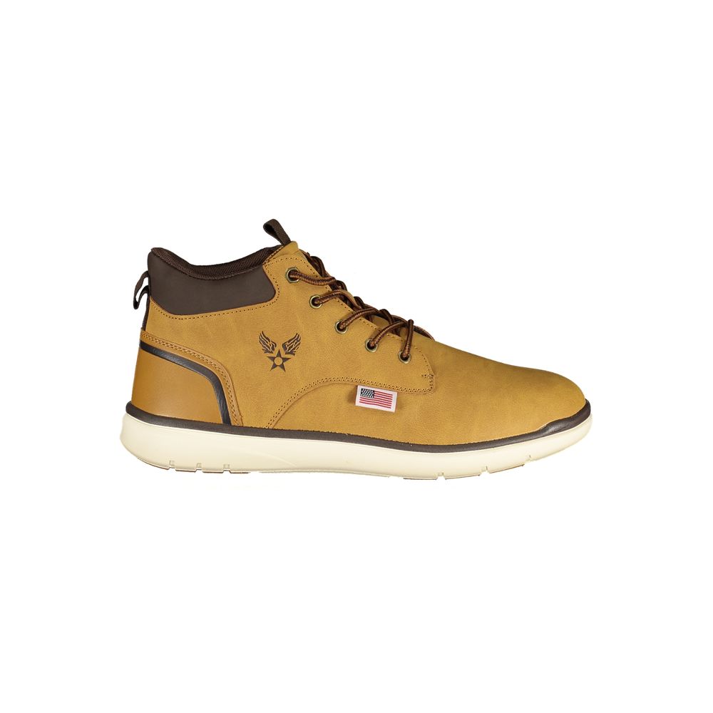 Avirex Braune Ankle Boots aus Polyester